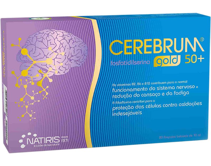 Suplemento Cerebrum Gold 50+ 20 Ampolas