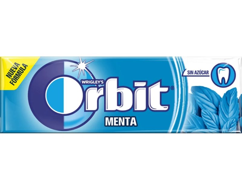 Pastilhas Orbit Elásticas Single Peppermint Hortelã-Pimenta