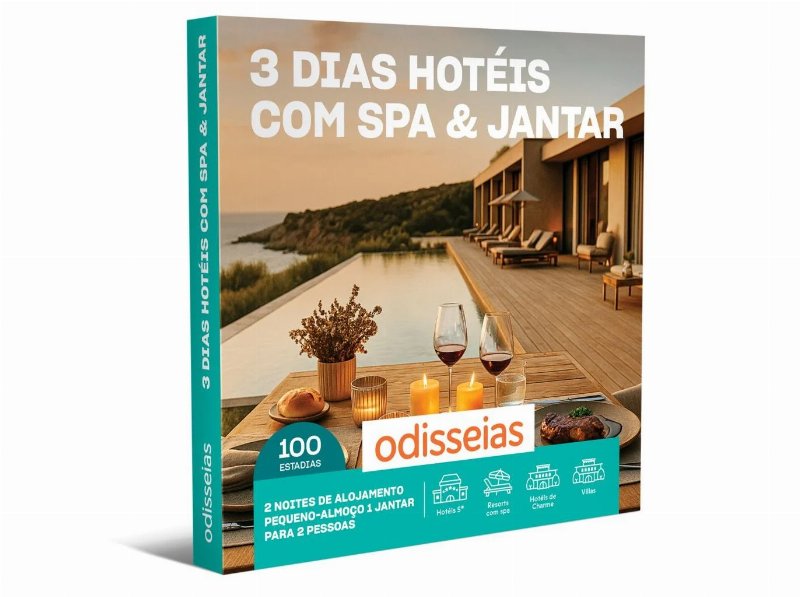 Alojamento Odisseias 3 Dias Hotéis & Spa Com Jantar