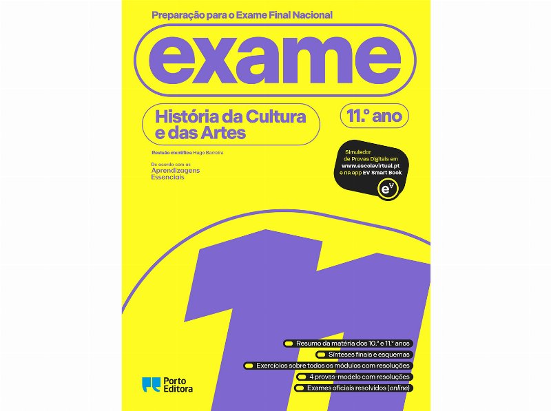 Livro Preparação Para O Exame Final Nacional - Historia E Cultura Das Artes 11º