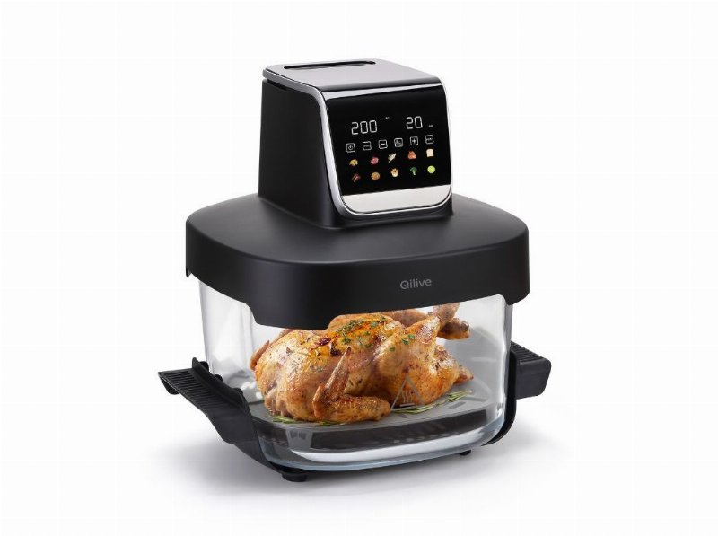 Fritadeira Air Fryer Qilive Q.5120 Em Vidro - 1 Cuba (4/6 l)