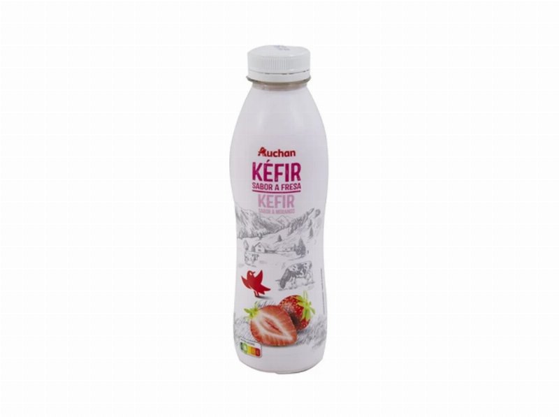 Kefir Liquido Auchan Morango 500 g