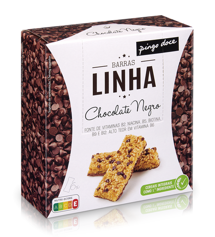 Barras De Cereais Linha Chocolate Negro Pingo Doce 0.138Kg