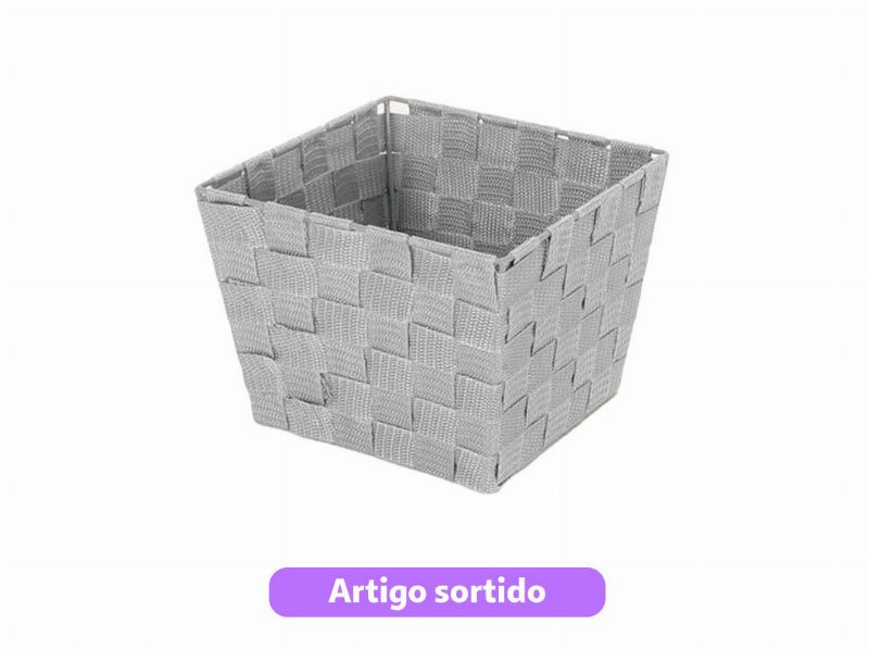 Cesto Entrançado Actuel Pp 20X14X7Cm Cores Sortidas