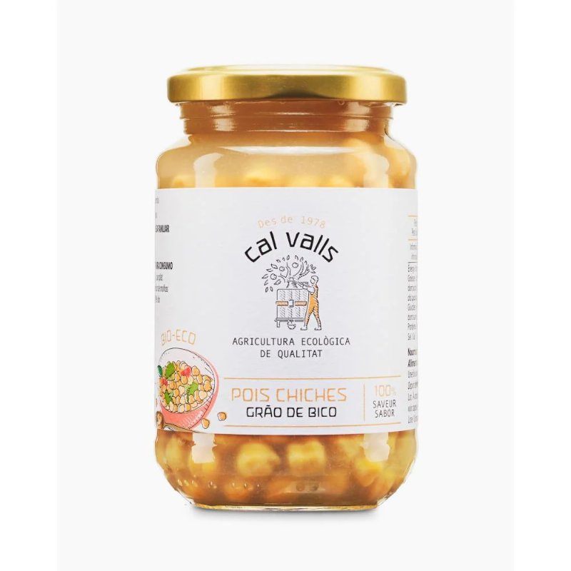 Grão De Bico Cozido Cal Valls Bio 210 g