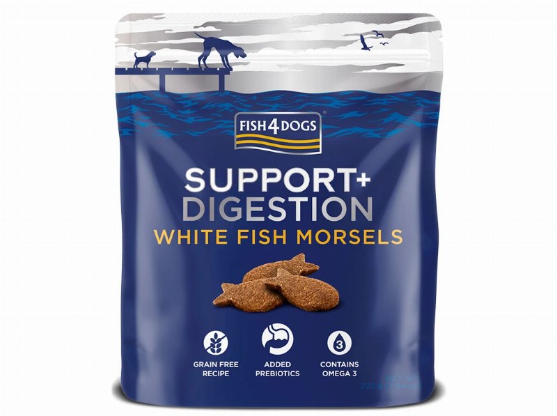 Snacks Cão Fish4Dogs Peixe Branco Digestão 225 g