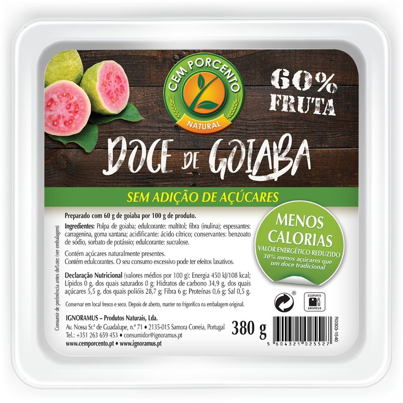 Doce De Goiaba Sem Açúcar 380 g
