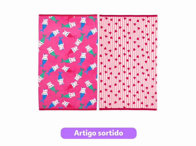 Toalha Praia Aveludada Actuel Lovelgirl 320 g 70X120Cm Modelos Sortidos