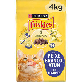 Ração Para Gato Adulto Bacalhau E Legumes Purina Friskies 4 kg