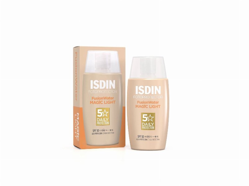 Fluído Com Cor Isdin Fusionwater Light Spf50 50 ml