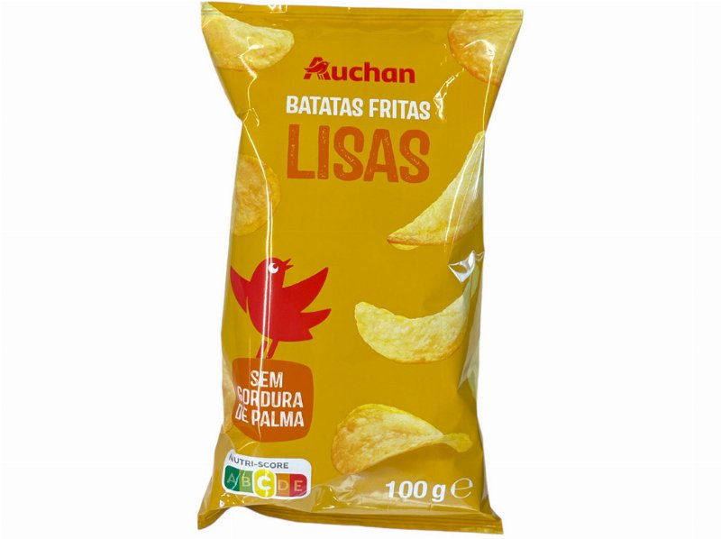 Batatas Auchan Fritas Lisa Girassol 100 g