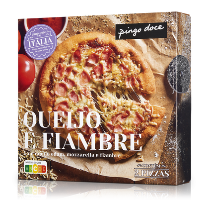 Pizza Com Queijo E Fiambre Pingo Doce 0.6Kg