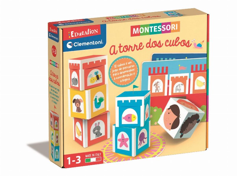 A Torre Dos Cubos Clementoni Montessori