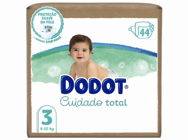 Fraldas Dodot Cuidado Total T3 44 Un