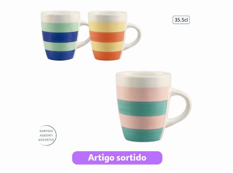 Caneca Anilar Cerâmica 35.5 cl Modelos Sortidos