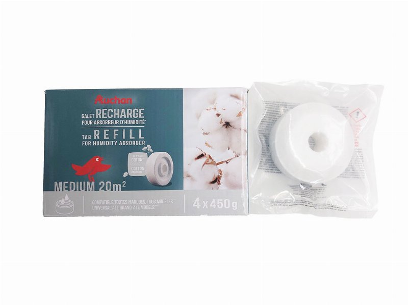 Recarga Para Desumidificador Auchan Algodão 4X450 g
