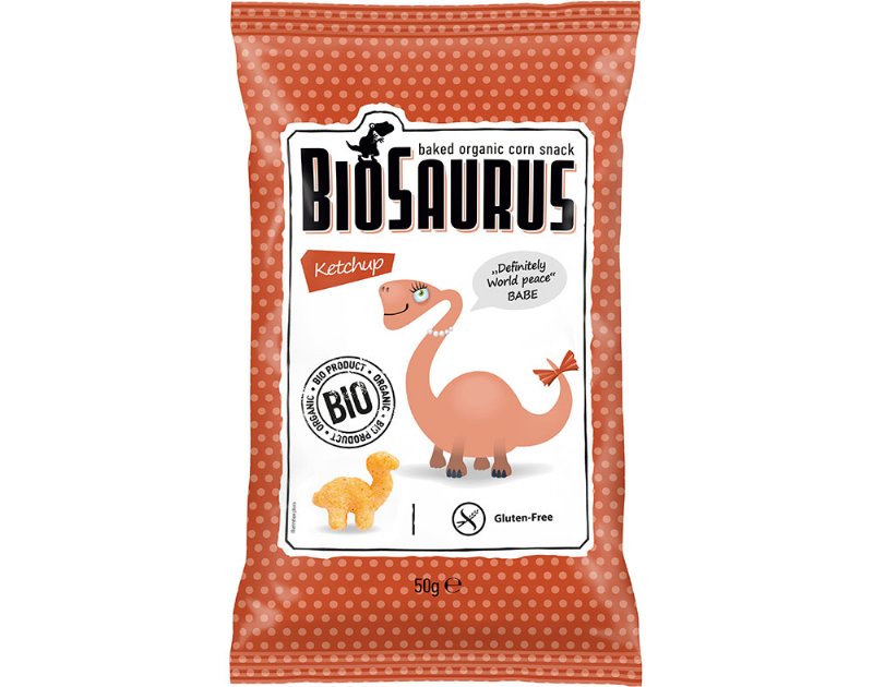 Snack Biosaurus Milho No Forno Ketchup Bio 50 g