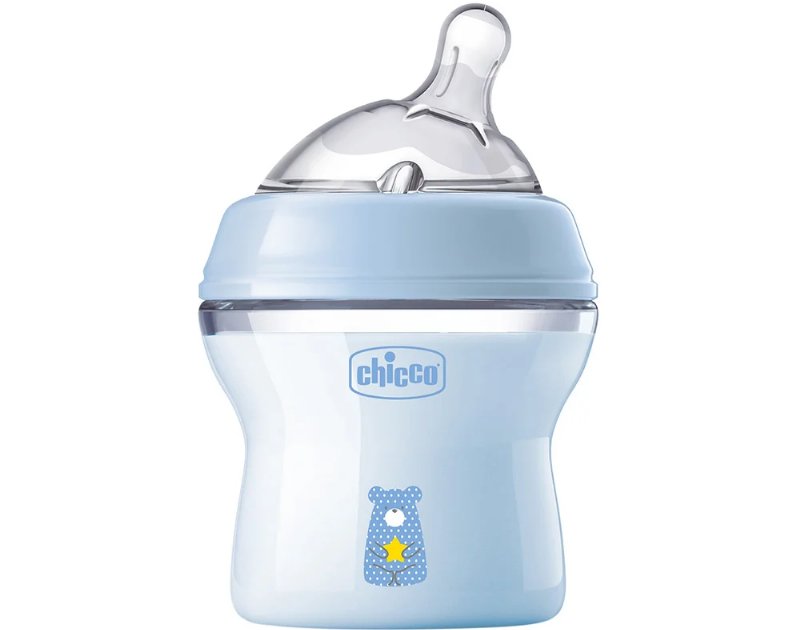 Biberão Chicco Natural Feeling Azul Om+ 150 ml