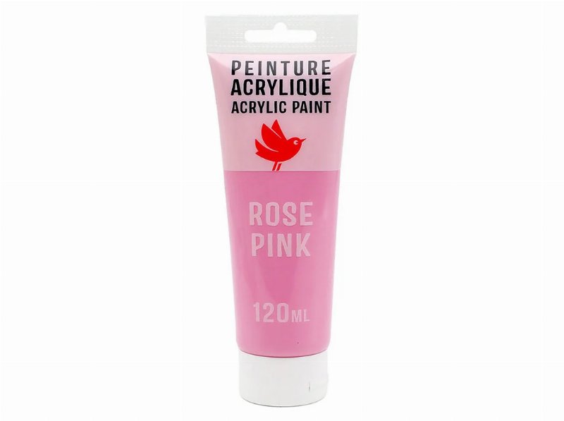 Tinta Acrilica Auchan Rosa 120 ml