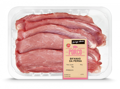 Bifanas De Porco Embaladas Pingo Doce 0.6Kg