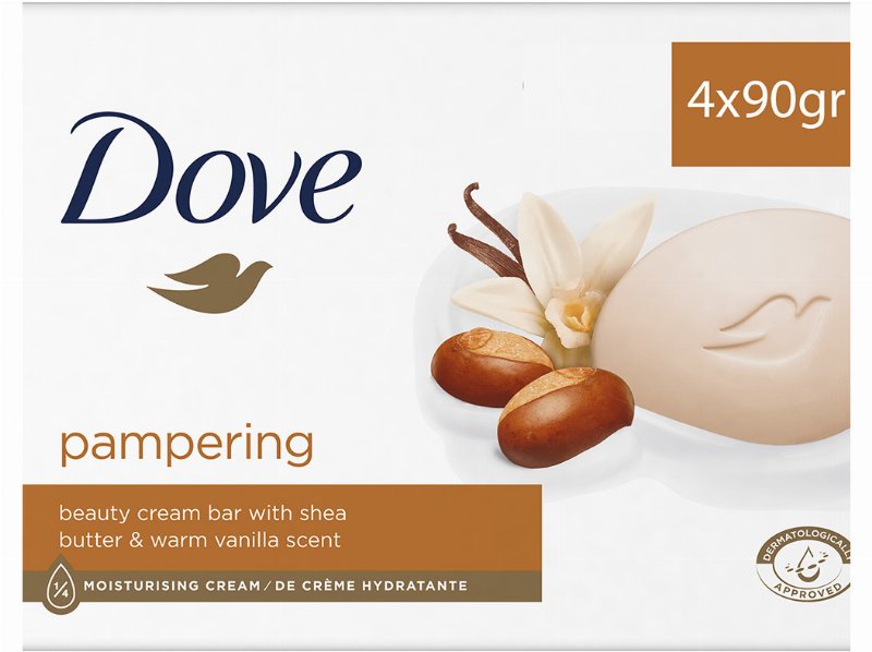 Sabonete Sólido Dove Manteiga Karité 4X90 g