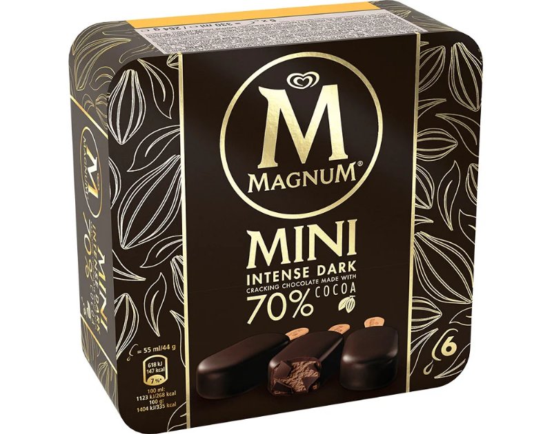 Gelado Magnum Multipack Mini Intense Dark 70% 6X55 ml