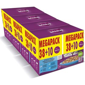 Comida Húmida Para Gato Adulto Peixe Whiskas 38 X 85 g + 10 Un Oferta