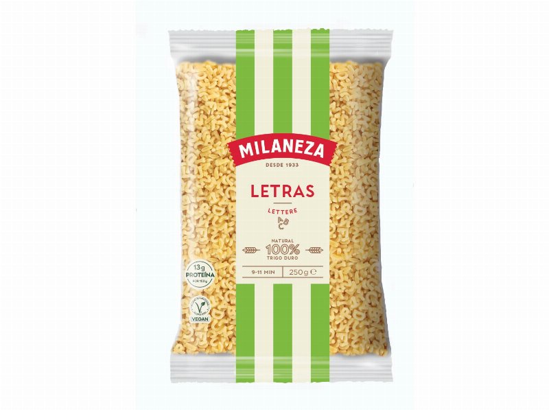 Massa Milaneza Letras 250 g