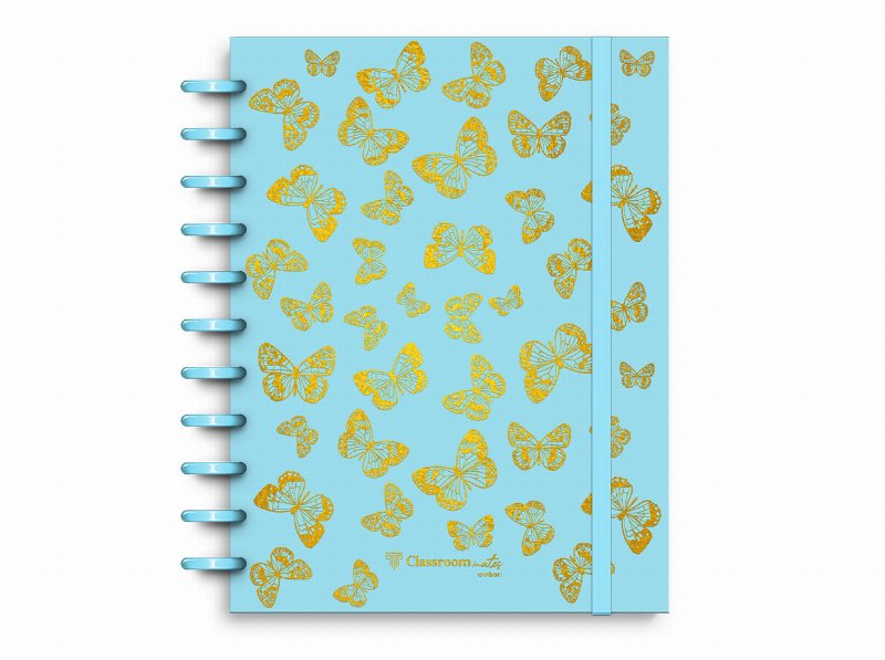 Caderno A4 Ecosmart Ambar Pautado Goldfly 100 Folhas