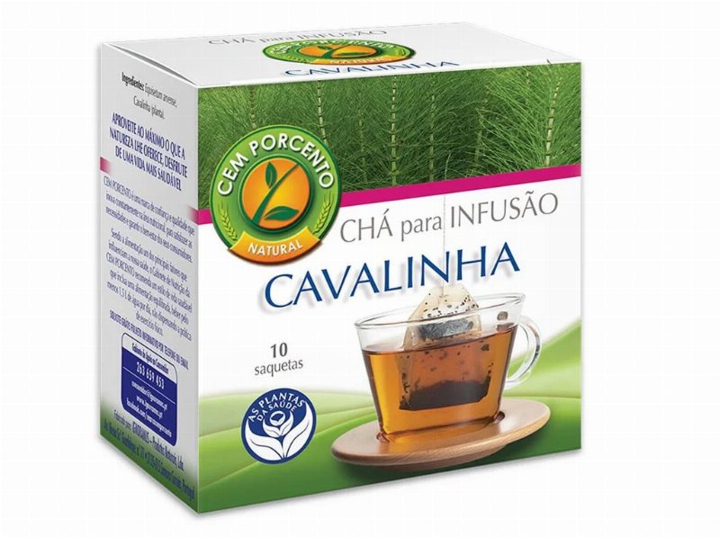 Chá Cem Porcento Cavalinha 10 Saquetas