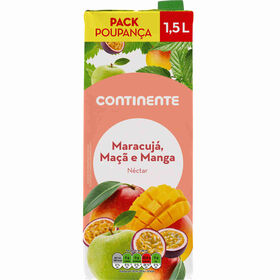 Néctar Maracujá, Maçã E Manga Pack Poupança Continente 1,5 Lt