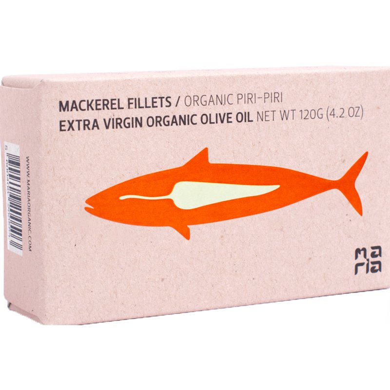 Filetes De Cavala Em Azeite Virgem Extra Com Piri-Piri Biológico 120 g