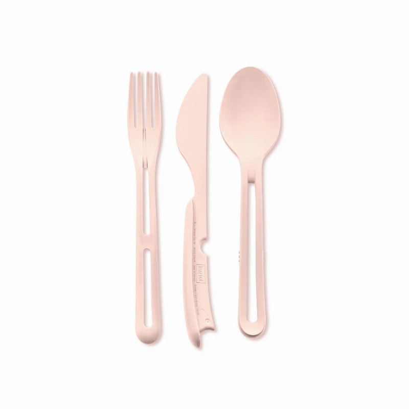 Koziol Conjunto De 3 Talheres Rosa Klikk