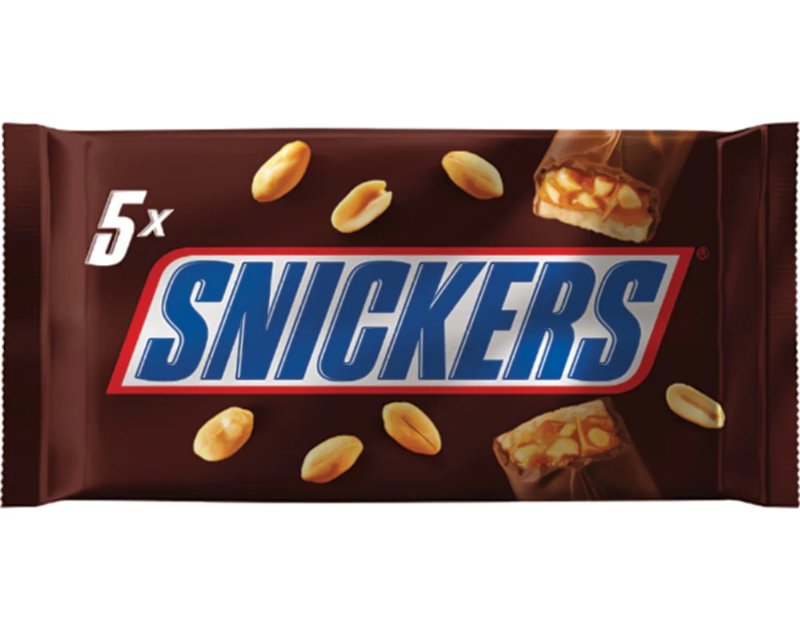 Chocolate Snickers Snack 5 Pack 50 g