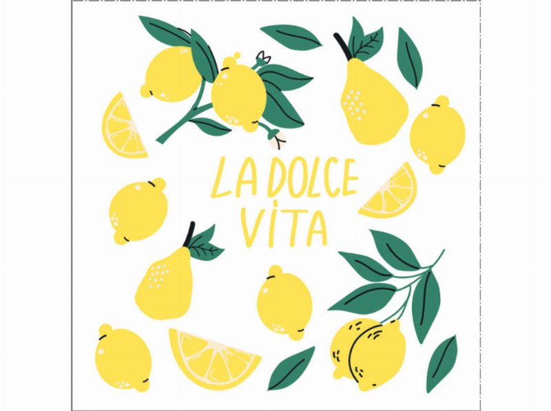 Guardanapos 3 Folhas Actuel Dolce Vita 33X33Cm 20 Unidades