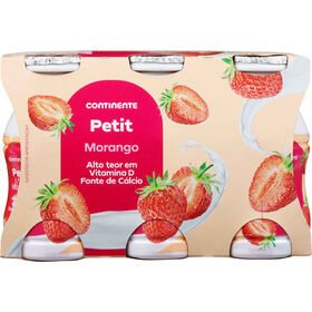 Iogurte Líquido Petit Morango Infantil Continente 600 gr (6 Un)