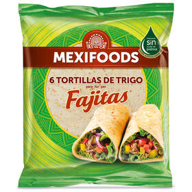 Tortilha Fajita De Trigo Mexifoods 250 gr (6 Un)