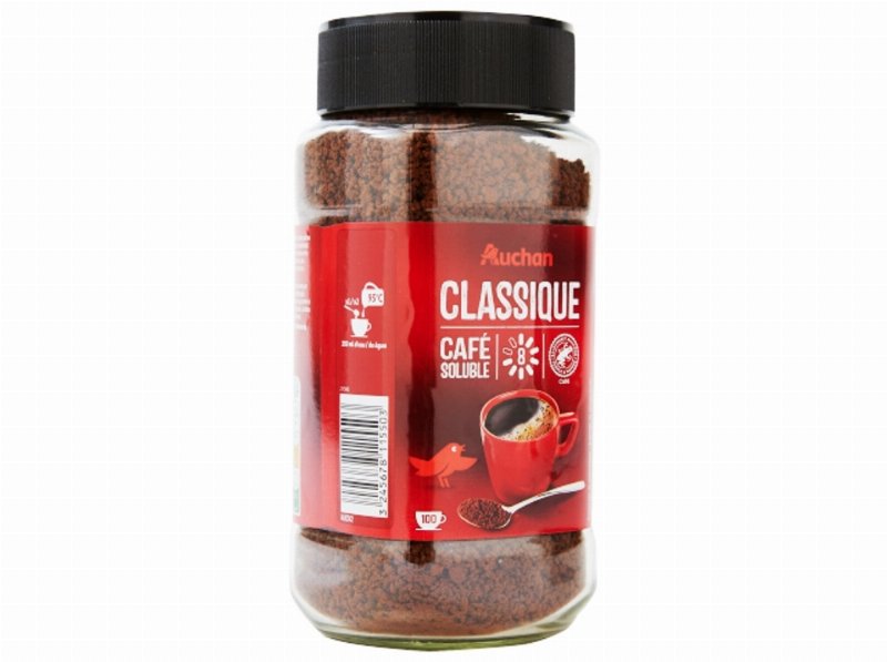 Café Auchan Solúvel Clássico Intensidade 8 200 g