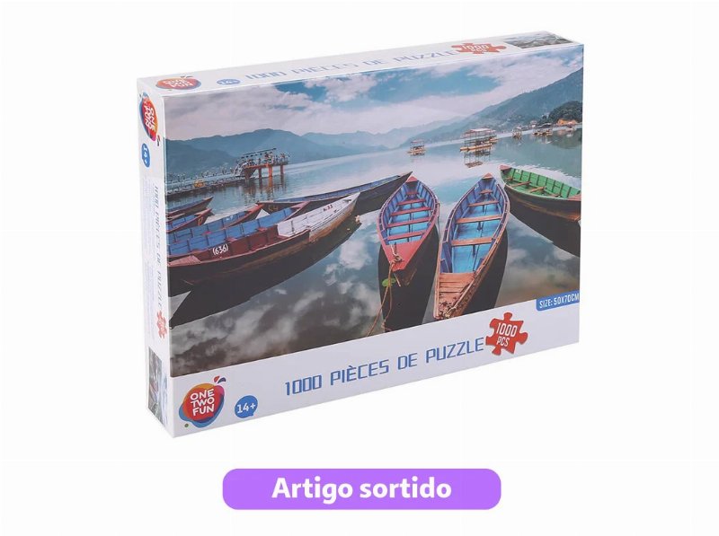 Puzzle 1000 Peças One Two Fun Paisagens E Cidades Modelos Sortidos