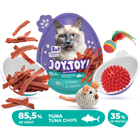 Snack Ovo Surpresa Para Gato Atum Joy&Toy 20 g