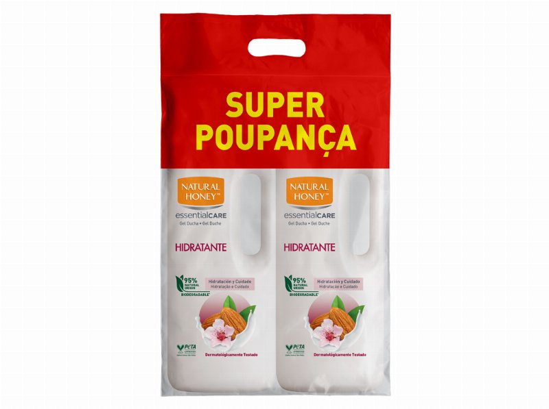 Gel Banho Natural Honey Hidratante 1350+1350 ml