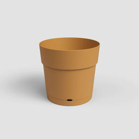 Vaso Redondo Plástico 20Cm Cinza Escuro Artevasi 1 Un