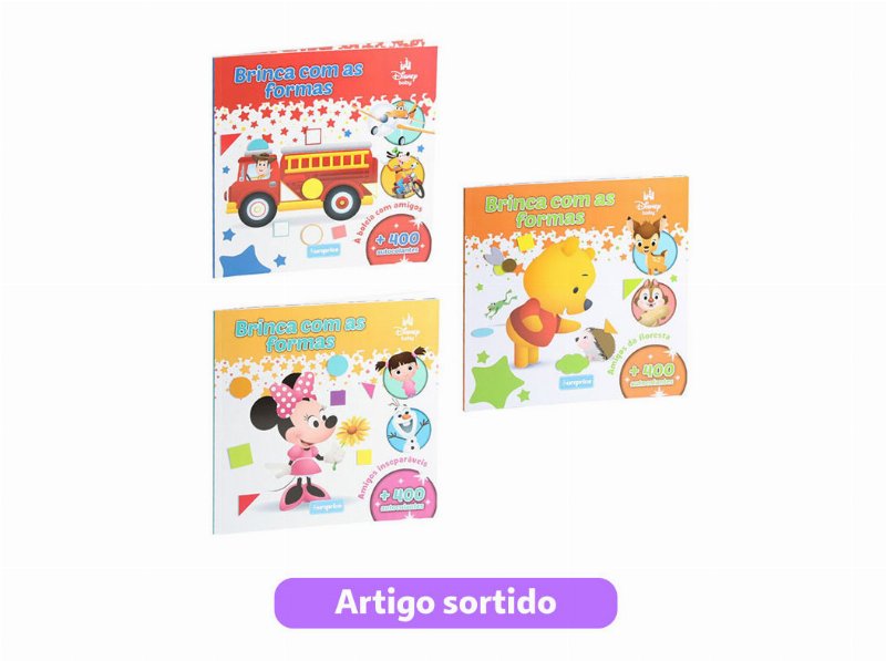 Livro Brinca Com As Formas Disney Modelos Sortidos