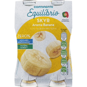 Iogurte Líquido Skyr Magro Banana Continente Equilíbrio 640 gr (4 Un)