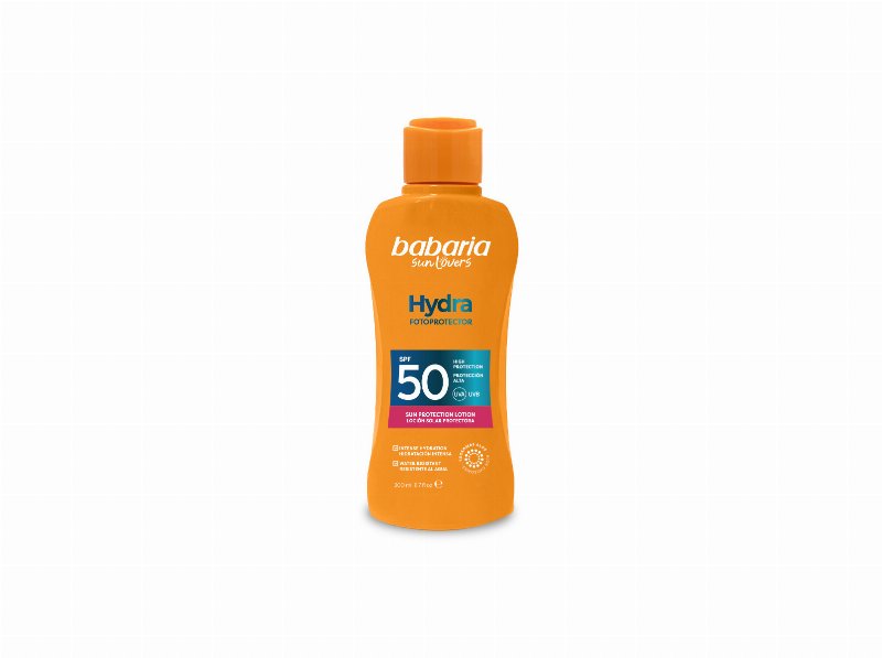 Leite Proteção Solar Babaria Hydra Spf50 100 ml