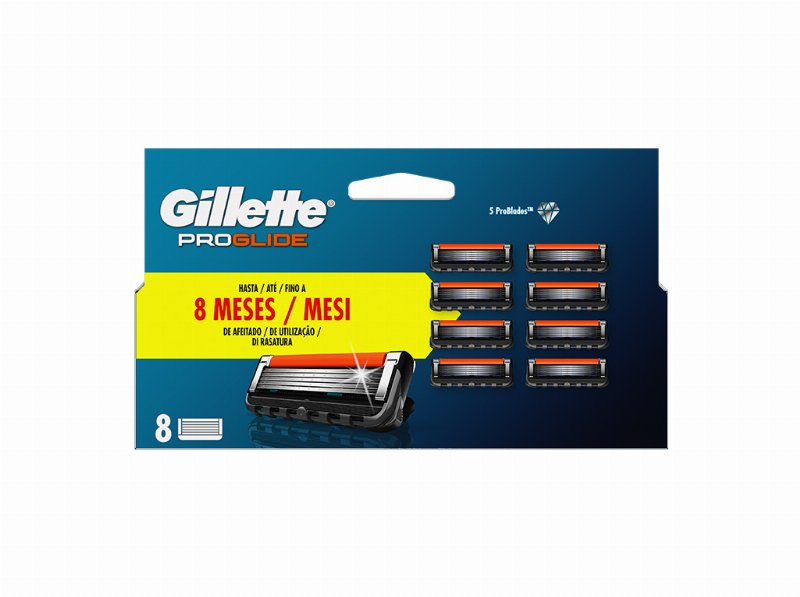 Recarga De Lâminas Proglide Gillette 8 Un