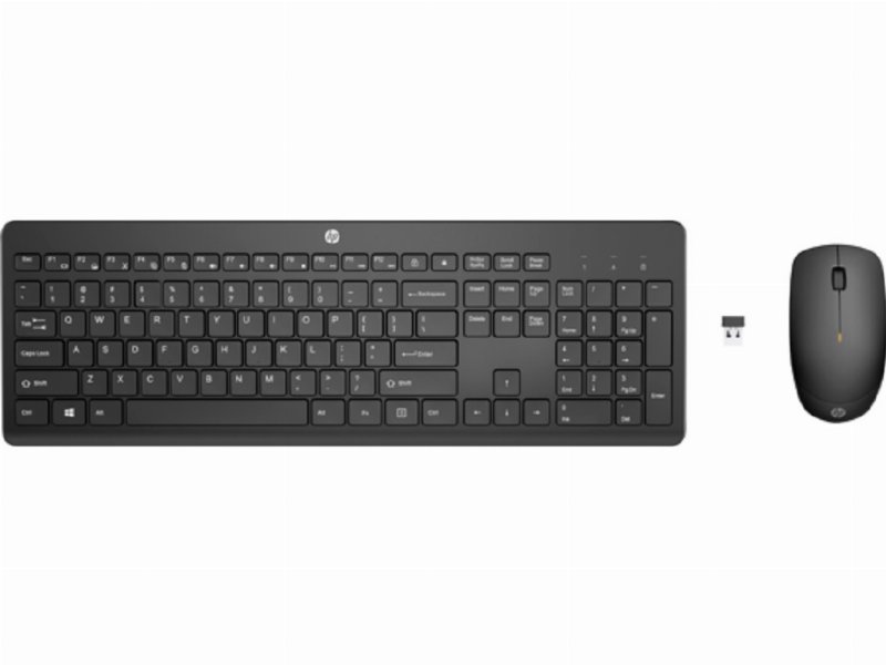 Kit Teclado + Rato Sem Fios Hp Hp 230 Preto