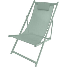 Cadeira Relax Com Almofada Metal 58X104X93Cm Verde Kasa