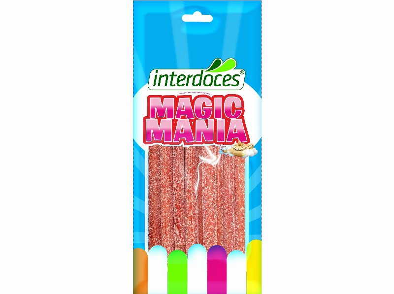 Gomas Interdoces Tubo Mágico Morango Ácido 100 g
