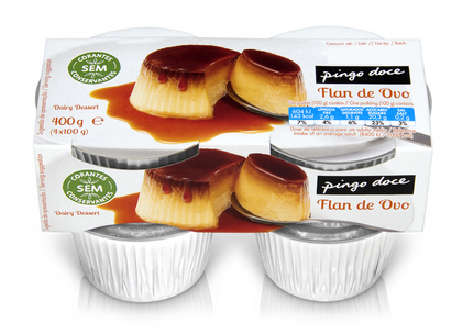 Pudim Flan De Ovo Pingo Doce 0.4Kg
